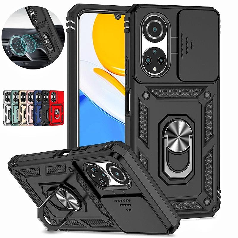 For Honor X7 2022 Case Magnetic Holder Ring Shockproof Armor Phone Cover For Honar Honer X7 X 7 HonorX7 4G Lens Protector Cover