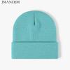 Disponibile Cappello a cuffia doppio ispessito caldo autunno e inverno cappello lavorato a maglia da donna semplice da uomo
