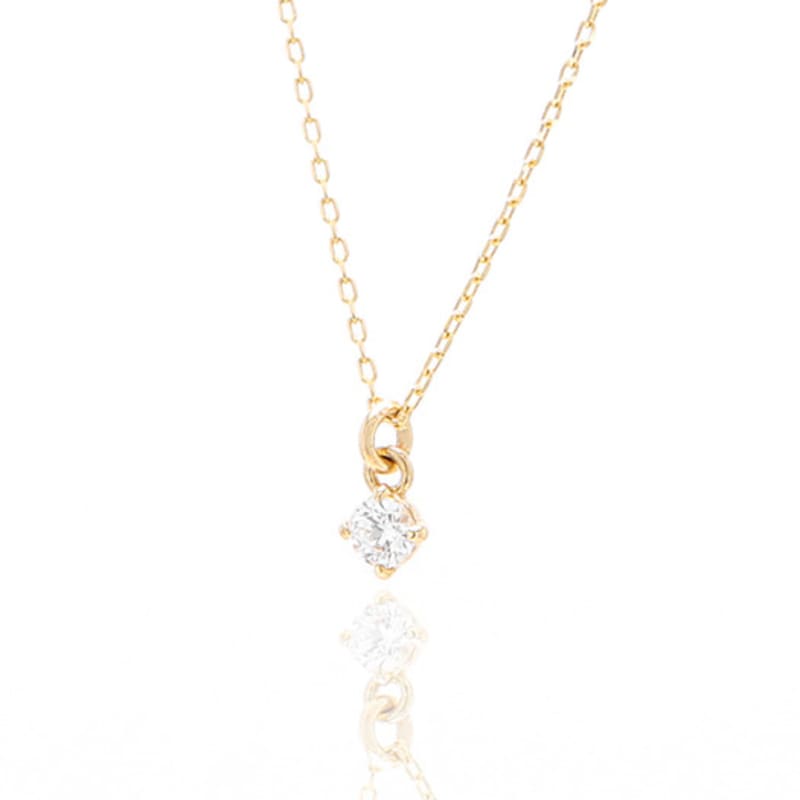 LUNNE 14k Signity Drop One-Touch Earrings (14k Gold) #E05