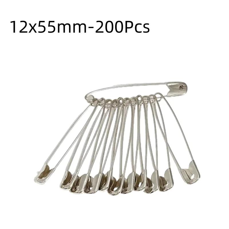 Silberne Sicherheitsnadeln DIY Nähwerkzeuge Zubehör Edelstahl Nadeln Große Sicherheitsnadel Kleine Brosche Bekleidungszubehör