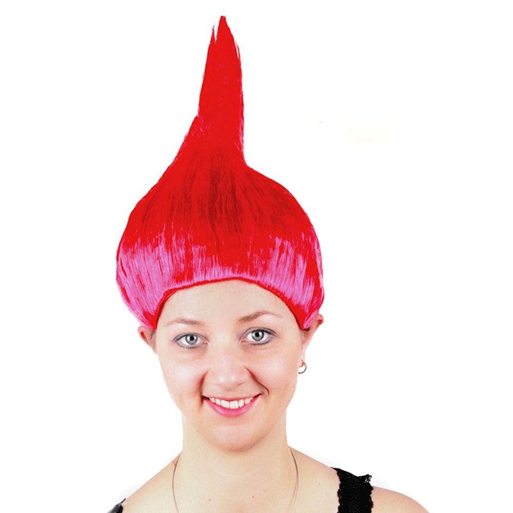 K drát / P drát Elf Pixie paruka Troll styl vlasy paruky vysoce kvalitní kreslený cosplay pro dospělé