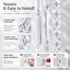 Triangle Chandelier Lamp Prism Clear Acrylic Door Curtain Divider Party Ornament  Hotel Lobby Decor