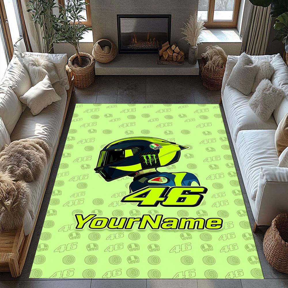 Doctor46 Personalized Name Area Rug Perfect For Dining Room Living Rooms Balcony Entryway Antislip Carpet Decorate Offices
