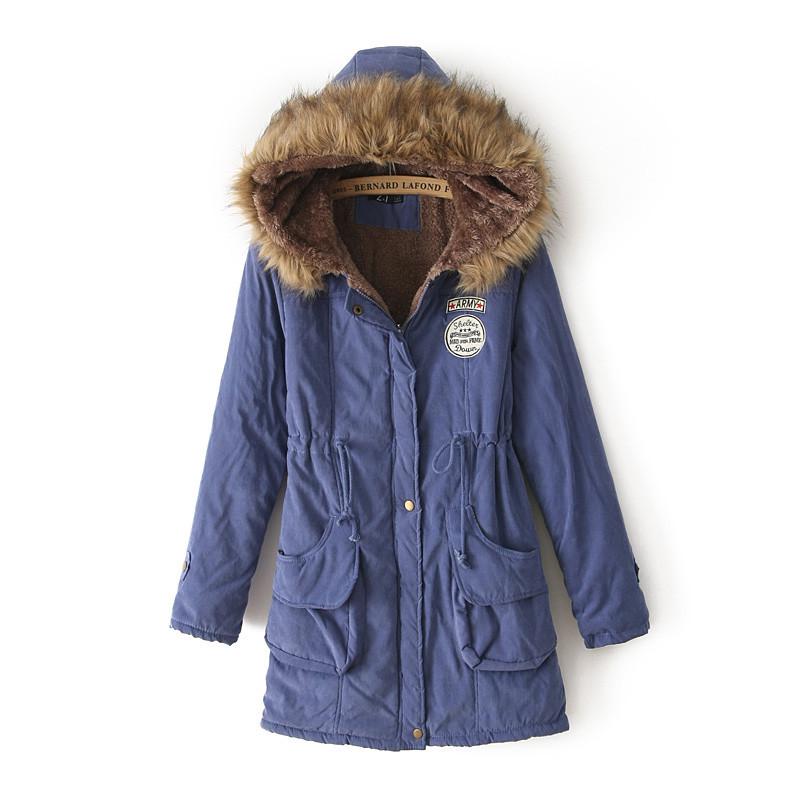 Manteau long à capuche en laine d'agneau style coréen grande taille pour femme - Hiver 2023
