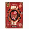 ZONA BARBECUE DEL PAPÀ Targa Retro Segni di Latta in Metallo Pub Cucina Casa Griglia Decorazione da Parete Vintage 20X30CM