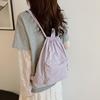 Drawstring nylon backpack women's bundle bag backpack