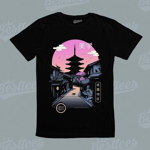 Men/ Women/Kids Japan Tokyo Edo Period Samurai Japanese City Tee T-Shirt S