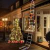 LED Christmas Decorations Fairy Lamp LED Ladder Lamp with Climbing Santa Claus Home Outdoor Christmas Light New Year Ornaments S