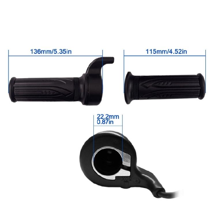 Quick Install Twist Accelerators Grip For Electric Bicycles 20X Responsive Twist Grip Controller For Mountain Bikes