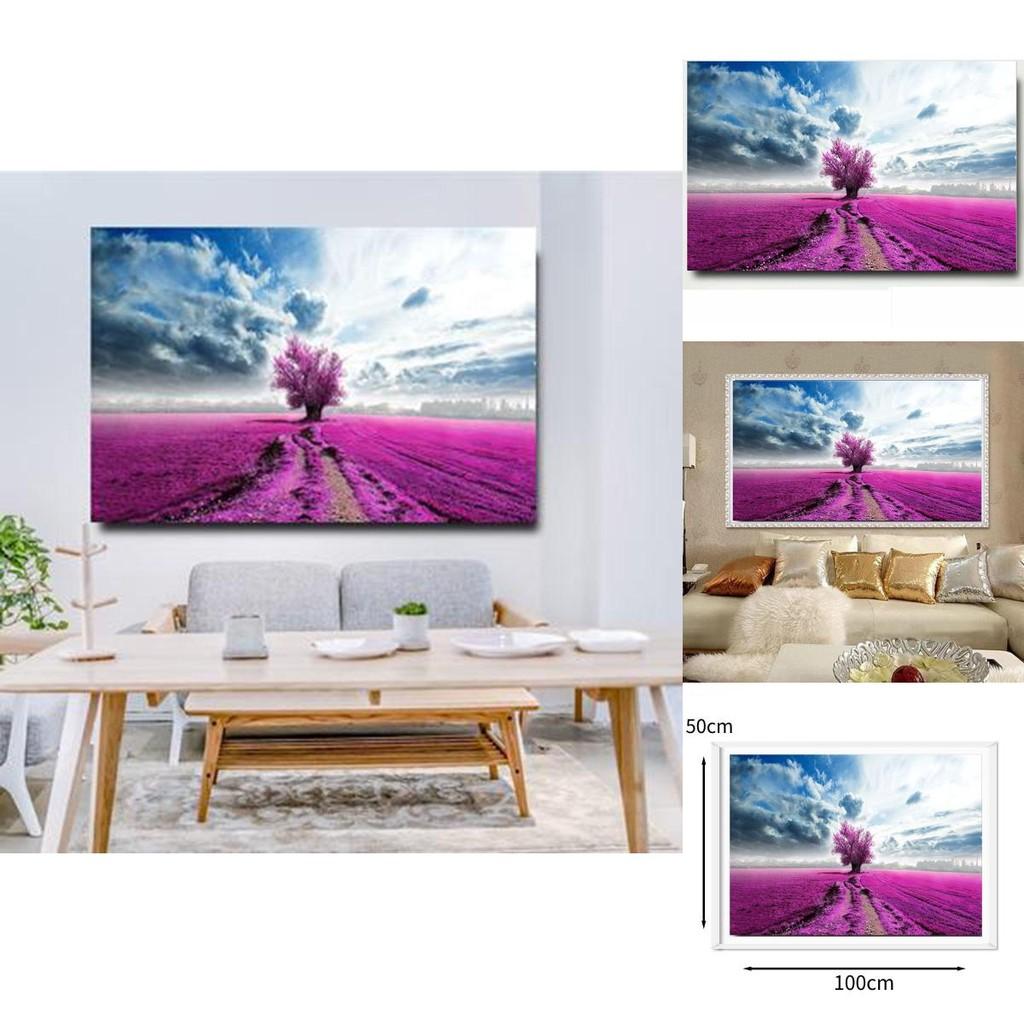 Elegant Aluminum Frame Crystal Porcelain Painting For Home Office Wall Decor