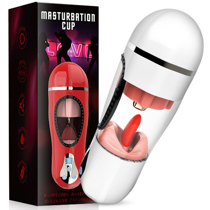 Male Automatic Masturbator Sex Machine Licking Oral Blowjob Deep Throat Vagina Pussy Sucking Masturbation Cup Sex Toys For Men