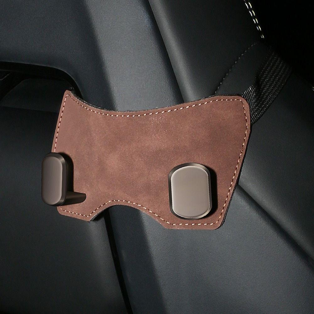Double Hook Car Backseat Hanger High Load-Bearing Hanging Headrest Bag Holder Automotive Seat