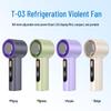 Mini USB Handheld Fan with 100-Speed Digital Display and Cooling Ice Pack