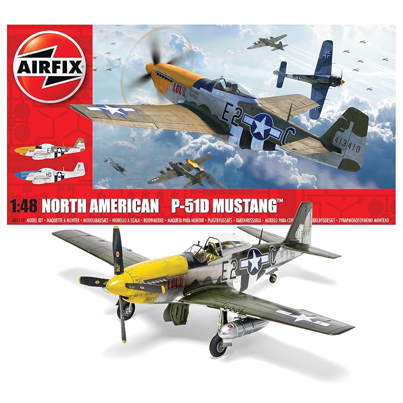 

Airfix 1/48 usa air force north american P-51D mustang plastic model X5138