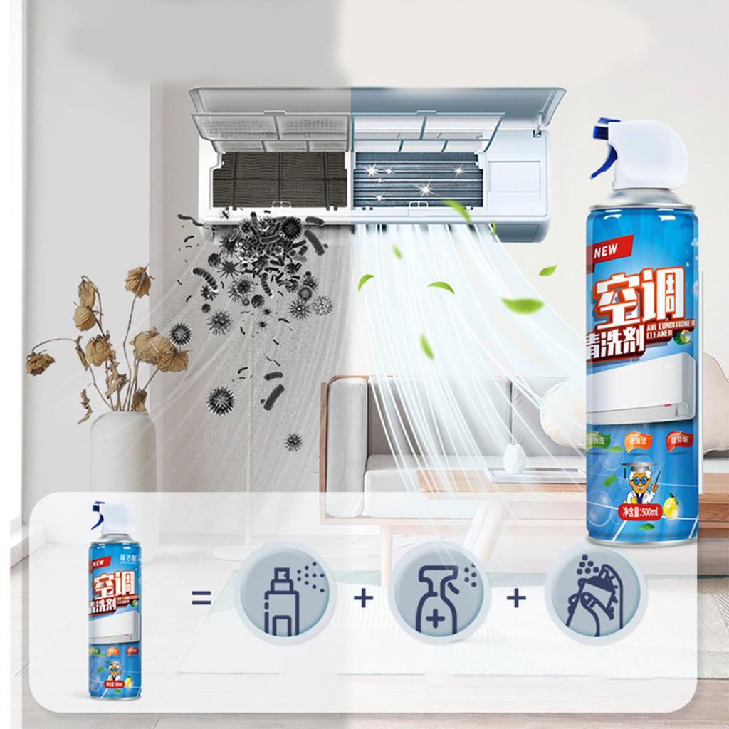 Air Conditioner Cleaner No Washing Foaming Cleaning Agent Easy Operation Foam Spray Cleaning Deodorizer for Home