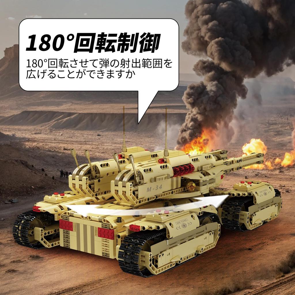Stavebnice Mold King 20011 Technik MOC Tank War Series s aplikací a dálkovým ovládáním kompatibilní s věkovým schématem, modelem, ovládáním, sadou...