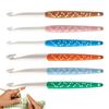 6pcs Crochet Hook Set Silicone Handle Non-Slip Woven Crochet Hooks 6mm-12mm Straight Handle Crochet Hooks For Crochet Blankets