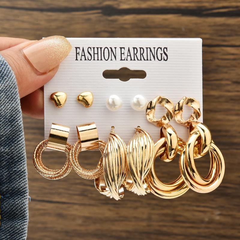 Chic Cross-Border Fashion Earrings for Women: Elegant and Versatile Ear Drops with a Bold, High-End Look