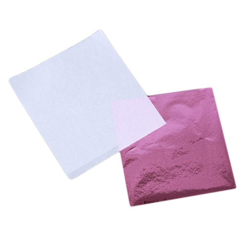 100PCS 24K Gold Leaf Gold Foil Sheets For Decoration Facial Cover Arts Crafts Paper Home Gold Foil Gilding