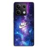 Phone Case - MANIACASE - Xiaomi Redmi Note 13 5G - Silicone TPU - White Nike Logo - Colorful Space