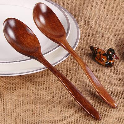 Natural Wood Spoon Japanese Style Wooden Tableware Coffee Tea Rice Spoon Kitchen Accessories