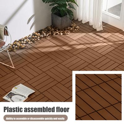 Floor Tile Snap Fit Multiple Mounting Styles with Open Mesh Outdoor Flooring All Weather Use Deck Tiles Household Use