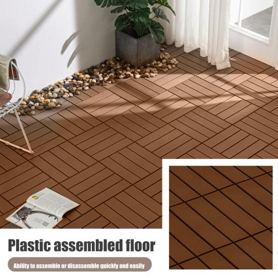 Floor Tile Snap Fit Multiple Mounting Styles with Open Mesh Outdoor Flooring All Weather Use Deck Tiles Household Use