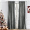 310cm Height 70 - 80 % Lightblocking Livingroom Space Windowpane Velvet Drapes Bedchamber Drapes DrapesSolidColorDrape