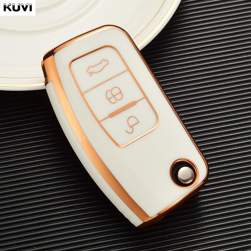 

New 6D Plating Tpu Car Remote Key Cover Case For Ford Fiesta Focus 2 Ecosport Kuga Escape Falcon B-Max C-Max Eco Sport Galaxy