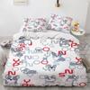 Set Letto Grizzy e i Lemming Ragazzi Ragazze Misura Singola Queen Copripiumino Federa Letto Bambini Adulti Moda Tessile per la Casa