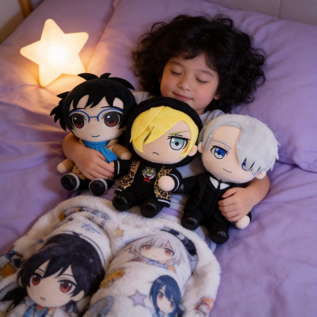 Yuri On Ice Katsuki Yuri Victor Nikiforov Victor Nikiforov Plush Toy With Soft Fabric For Anime Fans Collectible Decor