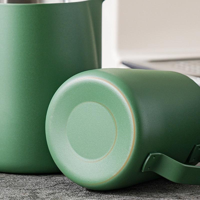 Stainless Steel Kitchen Milk Cup Crafts Coffee Latte Frothing Pitcher Mug Frothing Jugs Foam Art 350/600ml Steaming Mugs KXRE