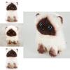 20cm/26cm Siamese Cat Plush Toy Cute Soft Gift Blue Sequins Eyes Dolls