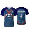 PXG Blue Lock Japanisches Anime-Trikot, Fußballuniform Nr. 9 Rin Shidou, Cosplay-T-Shirts, Freizeit-Sportoberteile für Herren und Damen
