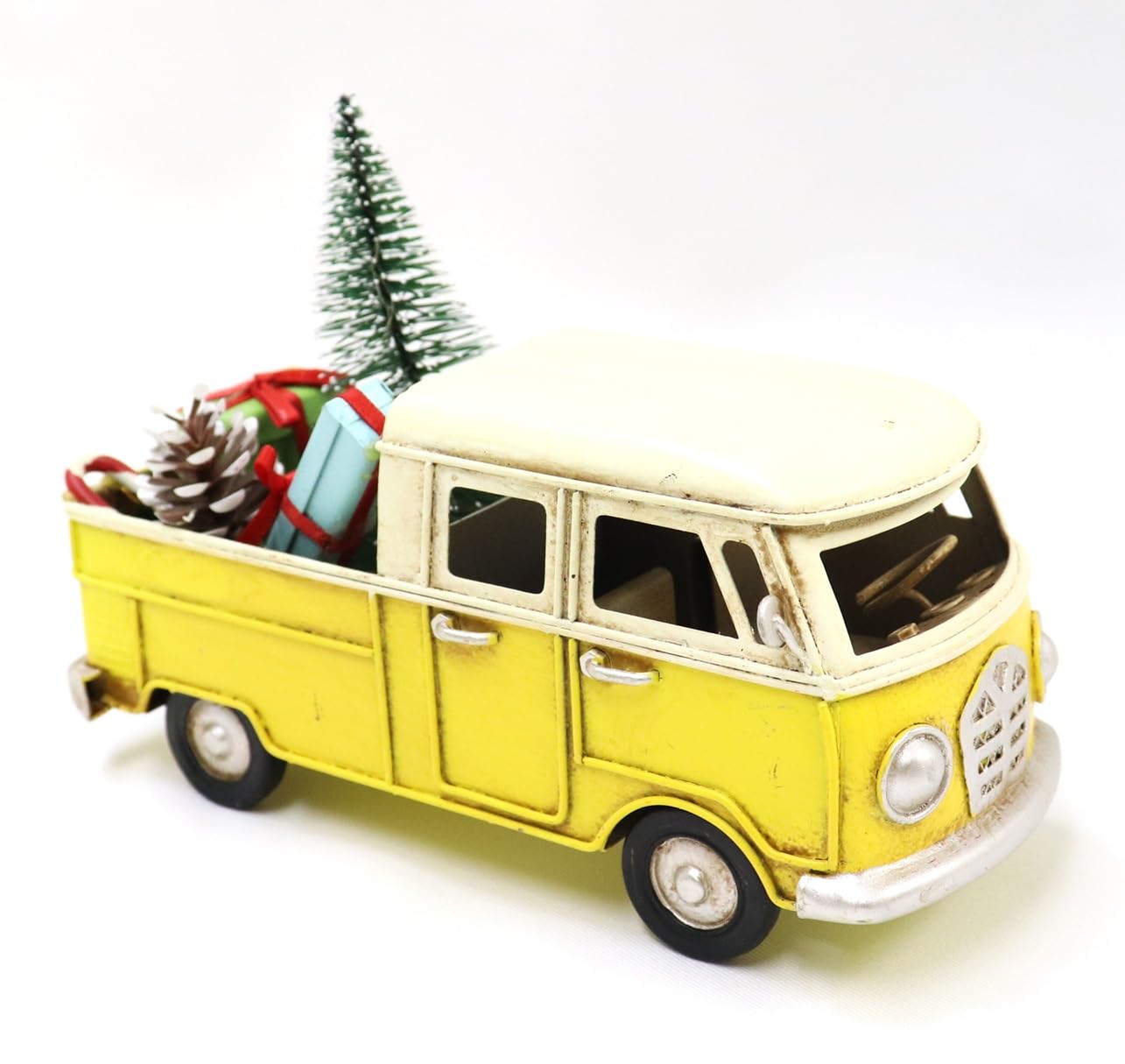 

Riblight Tokyo Rōsoku Tin Christmas Truck Yellow Tin Retro жёлтый