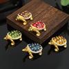 Decorative Turtle Jewelry Box Retro Metal Turtle Ornament Vintage Storage Case Gift Box