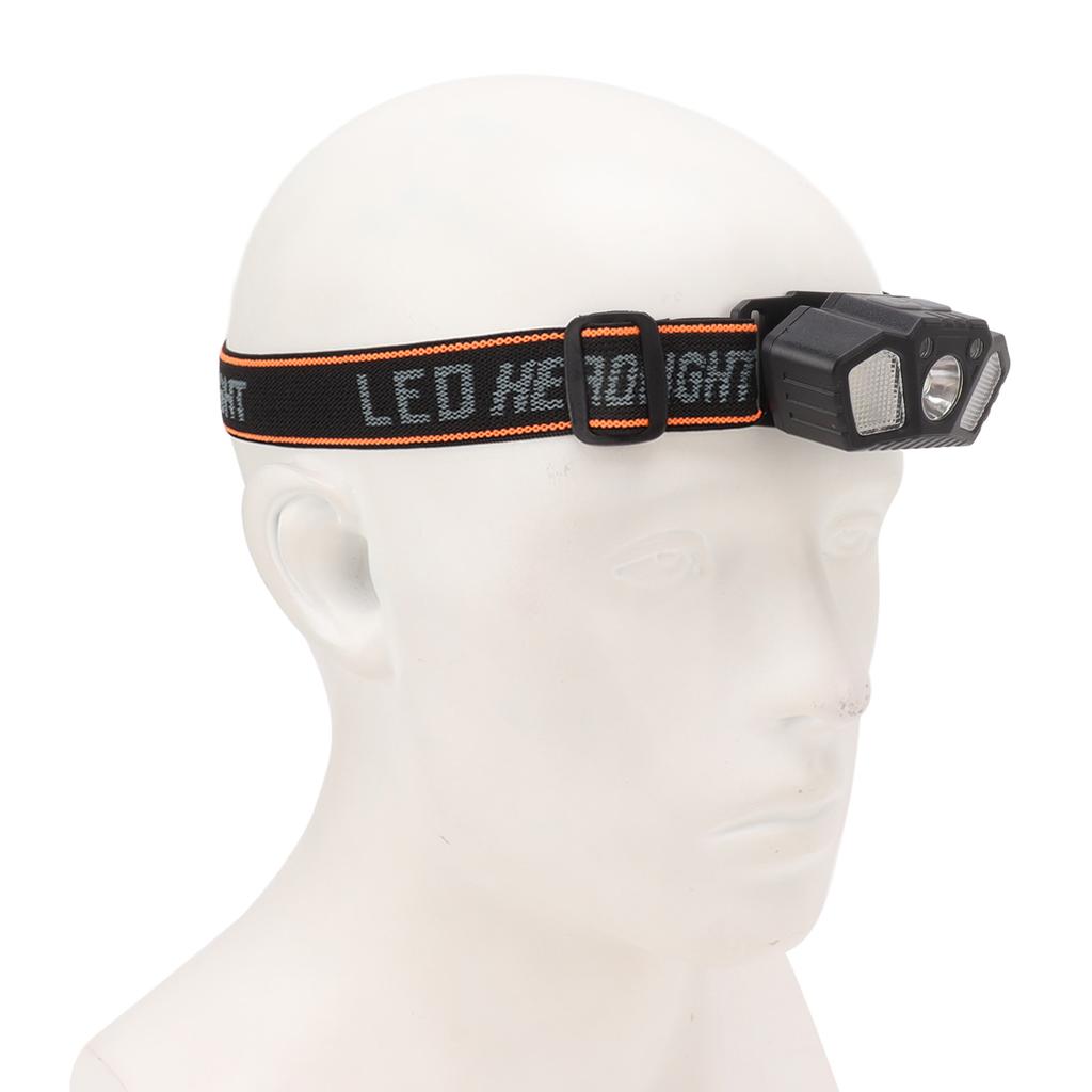 LED Headlamp White and Red Light High Bright Motion Sensing USB Rechargeable Headlamp Flashlight