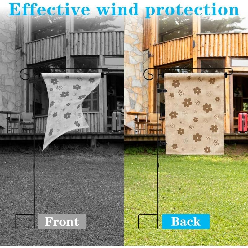 12er-Pack Kunststoff-Flaggenclip mit starkem Halt zur Stabilisierung von Flaggen bei Wind und wetterfester Konstruktion
