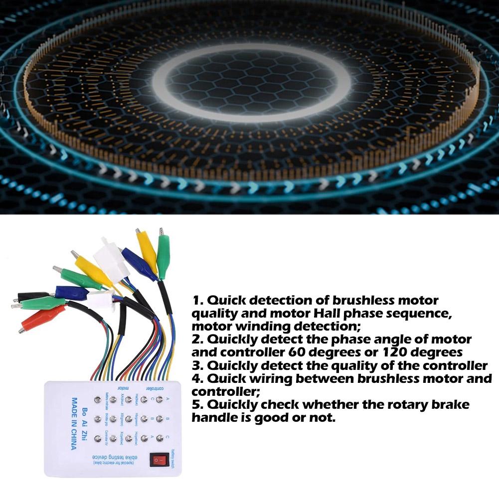 24/36/48/60/72V Elektroauto E-Bike Roller Bürstenloser Motor Controller TesterL2KE