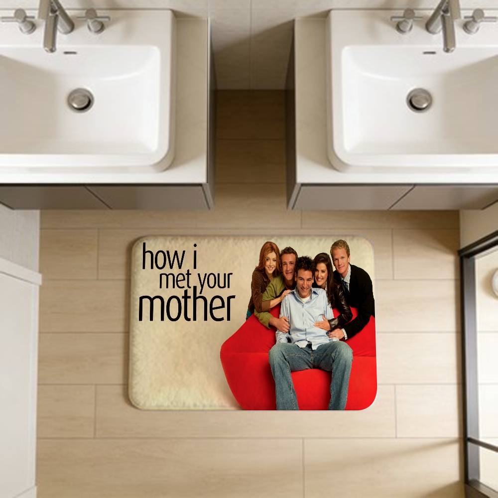 Tapis de salle de bain Classique TV How I Met Your Mother Antidérapant Absorbe l'eau Bande longue Coussin Tapis de chambre Bienvenue Paillasson