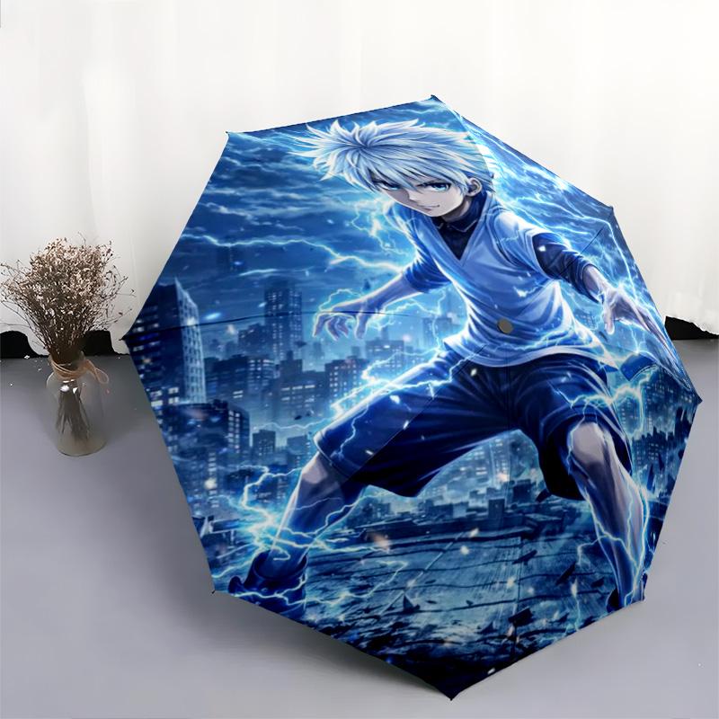 1PC Hunter X Hunter Automatic Umbrella - Suitable Travel Outdoor Portable Umbrella Birthday Gift Daily Essentials