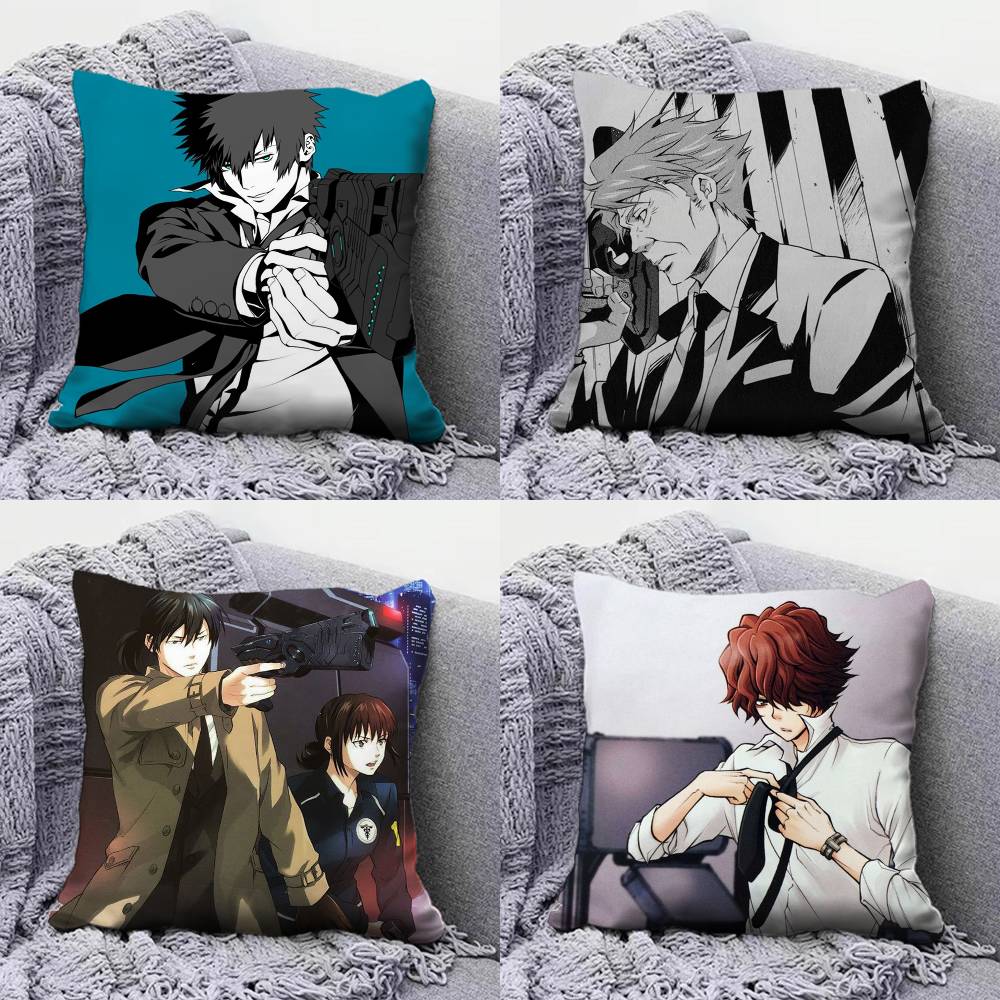 PSYCHO PASS Anime Kissenbezüge Heim-Sofakissenbezüge und Dekorative Individuelle