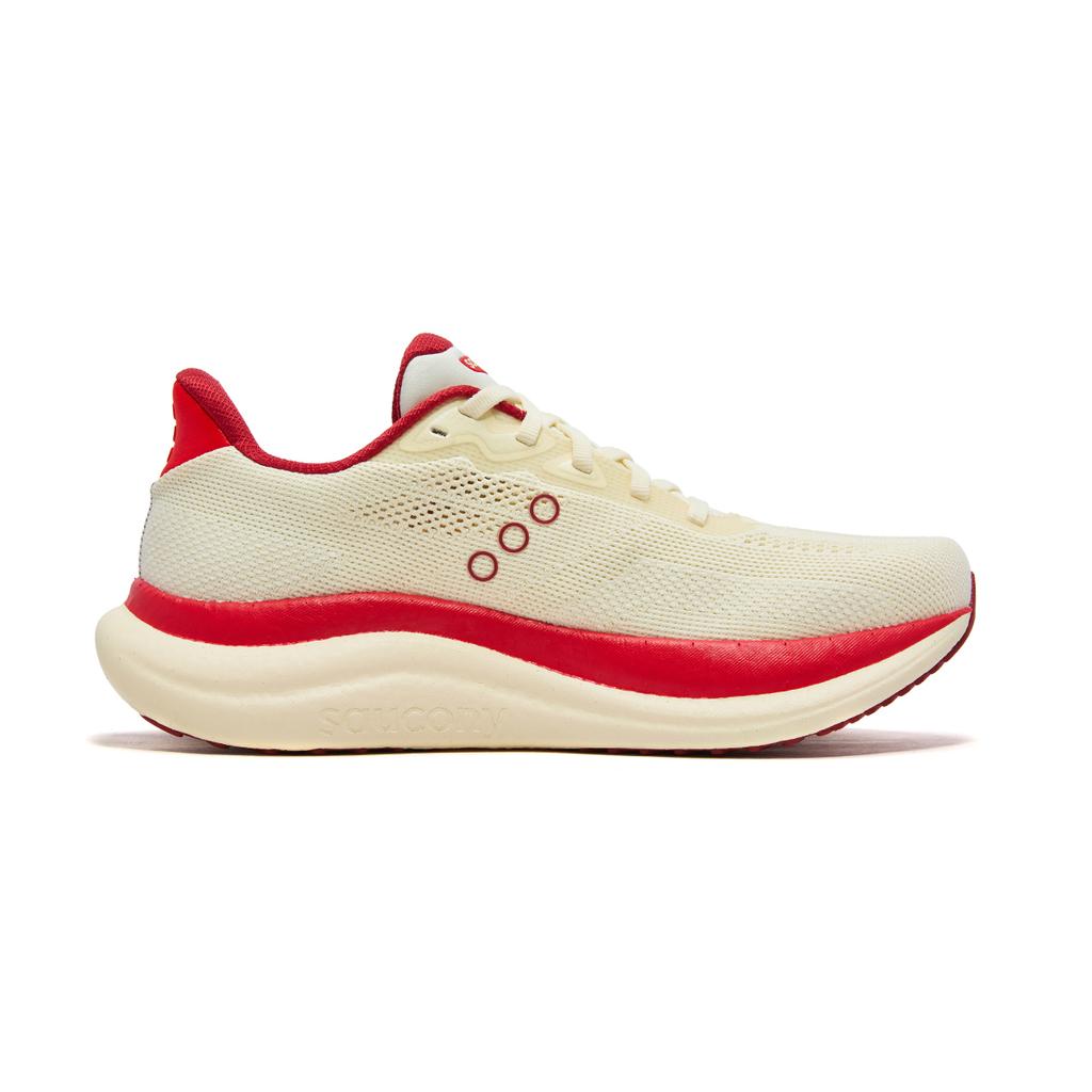 Saucony Triumph 23 Soft Comfortable Breathable Training Running Shoes Unisex running shoes Beige Red S31023-567