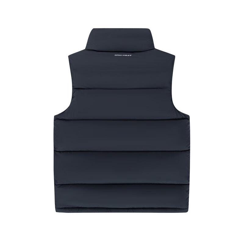 Columbia Casual Outdoor Solid Color Simple Logo Print Waterproof Warm Gold Dot Water-Repellent Goose Down 700 Fill Vest Men vest Black WE4939-010