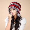 New Style Rex Rabbit Fur Earmuffs Hat Women's Winter Cold-proof Fashionable Fur Hat Women's Winter Thick Warm Lei Feng Hat