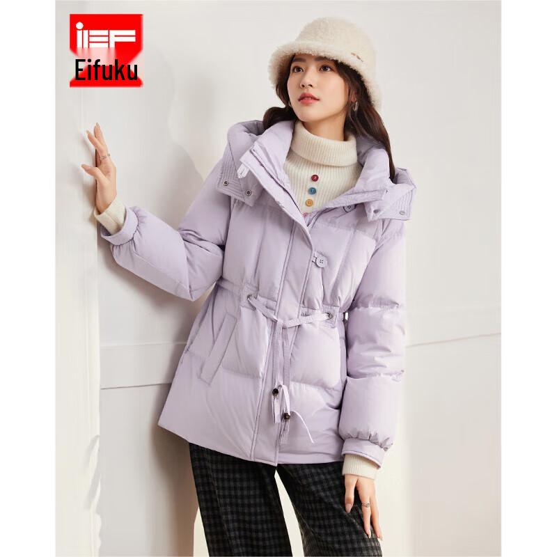 

IEF Women s Korean Style Waist-Cinching Down Jacket L