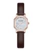 Ciel Classic BW20925L-RMBR Square Leather Women's Watch