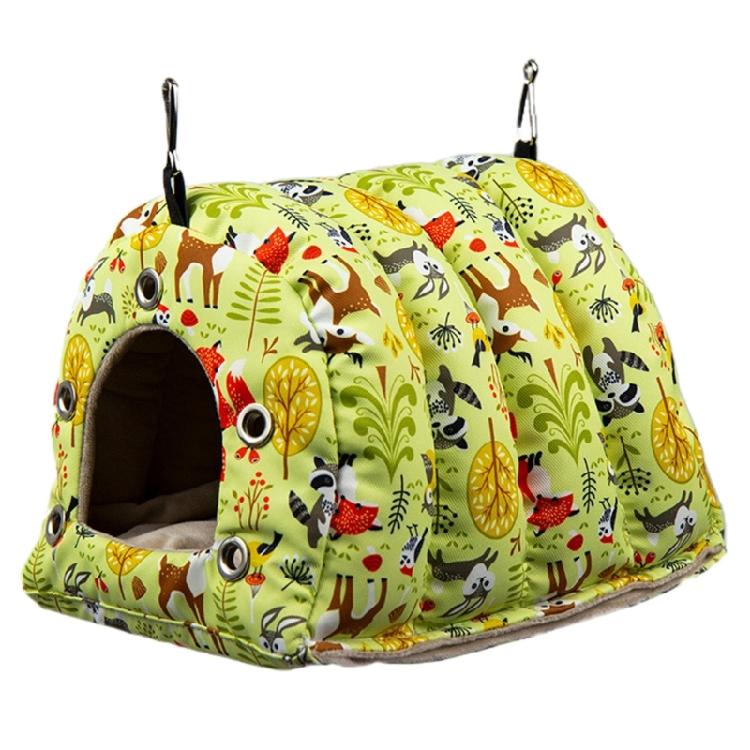 Bird Nest Winter Warm Bed House Plush Tent Hideout for Parrot Sleeping Playing