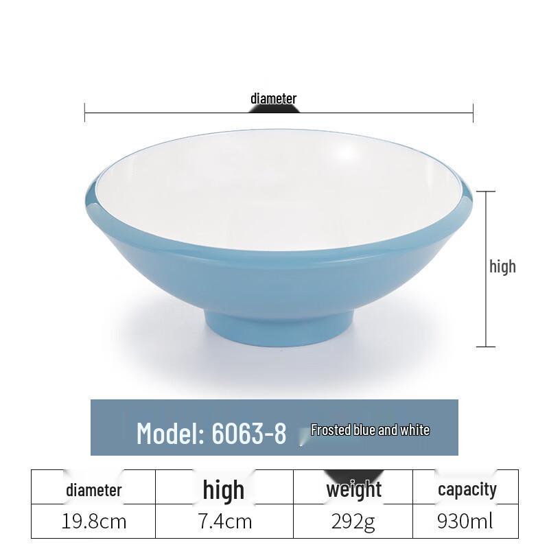 Handon Nordic Melamine Square Noodle Bowl