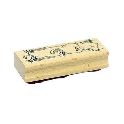 Taiyo Tomar Rubber Fluffy Rabbit On a Stamp, Swing, RT2565-014